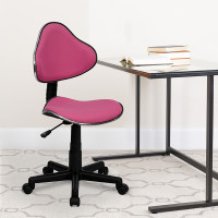 Flash Furniture Pink Fabric Ergonomic Task Chair BT-699-PINK-GG